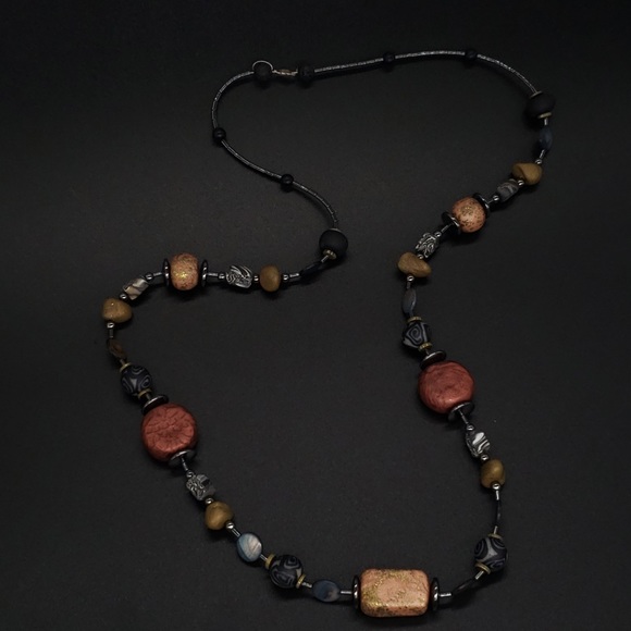 Handmade Polymer Bead Necklace - Picture 8 of 11